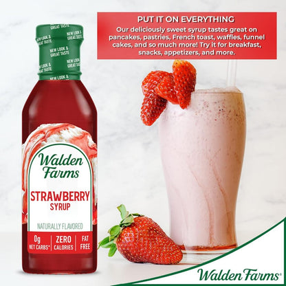 LowCostPh | Walden Farms, Strawberry Syrup, 12 fl oz (355 ml) Keto Friendly  Naturally Flavored