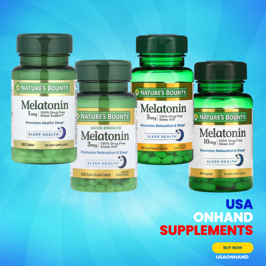 USA Onhand | Nature's Bounty, Melatonin ( Sleep Support )