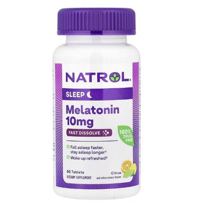 LowCostPh | Na trol, Melatonin, Fast Dissolve, Citrus, 10 mg, 60 Tablets, 100% Drug-Free