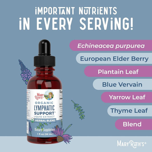 LowCostPh | MaryRuth's, Organic Lymphatic Support Liquid Extract, Alcohol Free, 1 fl oz (30 ml)