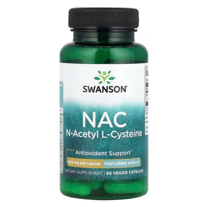 LowCostPH | Swanson, N-Acetyl L-Tyrosine, 350mg, NAC Cysteine, 600mg, 100mg, Respiratory Health