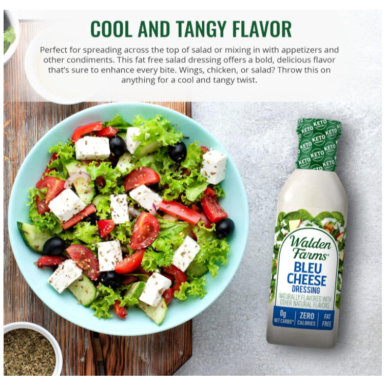 GrocerFarmer| Walden Farms Asian, Bleu Cheese, Caesar Honey, Italian, Onion Thousand Island Dressing