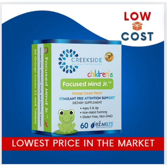Focused Mind Jr. Focus & Memory Support for Children, Pediatrician Formulated, Stimulant Free Attent