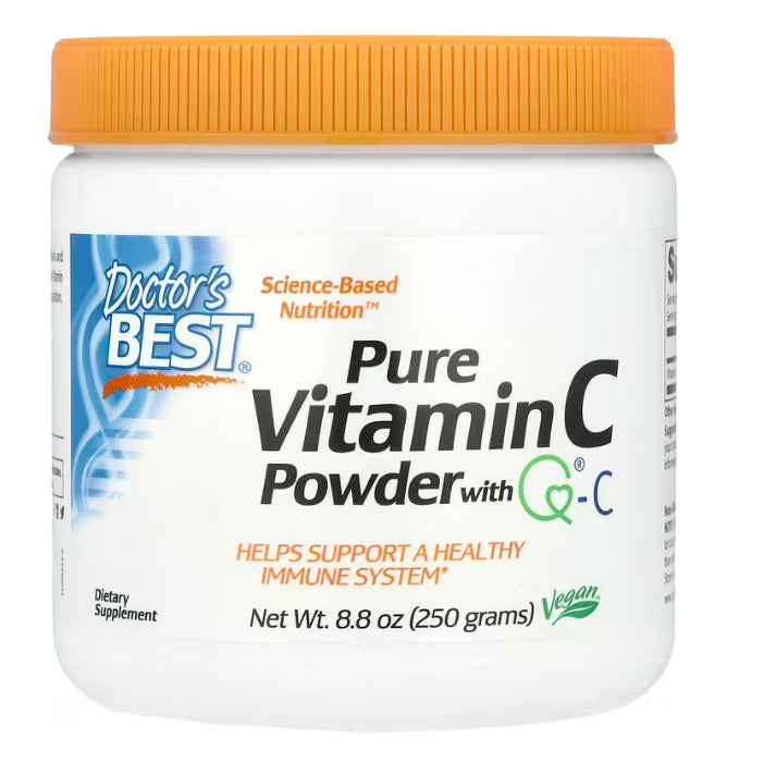 LowCostPh | Doctor's Best, Vitamin C with Q-C, 500mg, 1,000 mg, 120 | 360 Veggie Caps, Powder 250g