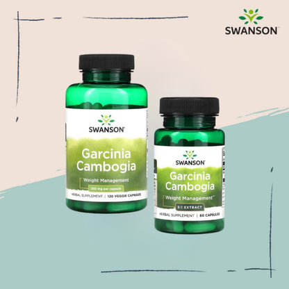 Swanson Ph | Swanson, Garcinia Cambogia 5:1 Extract 60 Capsules Weight Management, Herbal Supplement