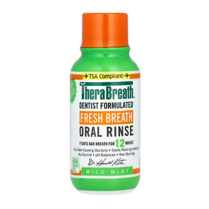 USAOnhand| Ready To Ship TheraBreath, Fresh Breath Oral Rinse, Invigorating Icy Mint, 3 fl oz