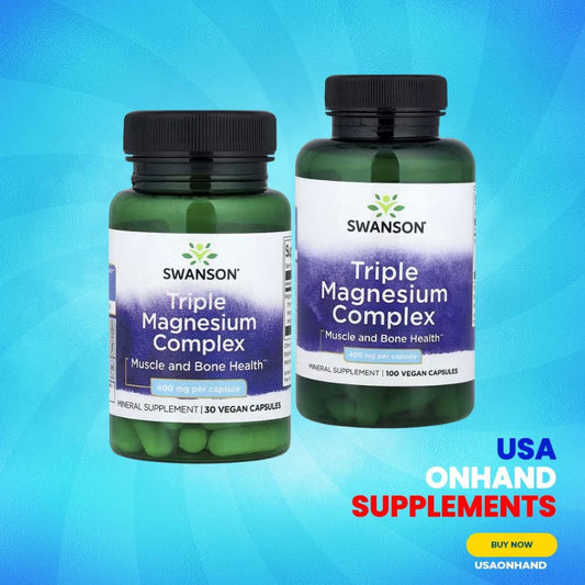 USA Onhand | Swanson Triple Magnesium Complex ( Muscle and Bone Health )