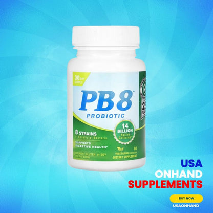 USA Onhand | Nutrition Now PB 8 Probiotic, 120 Capsules, 60Capsules Supports Digestive Health