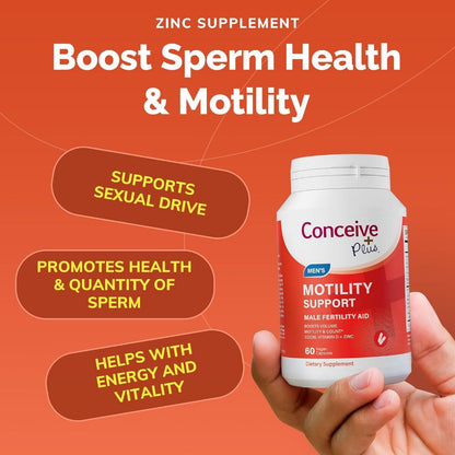 LowCostPh | Conceive Plus, Men's Motility Support, 60 Vegetarian Capsules, Motility, Quality,