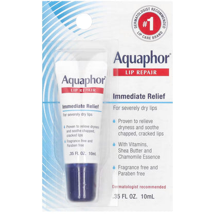 LowCost PH| Aquaphor, Lip Repair, Immediate Relief, Fragrance Free, 0.35 fl oz (10 ml)