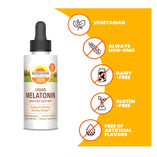 Lowcostph | Sundown Naturals, Liquid Melatonin, Cherry, Life Extension & Natrool