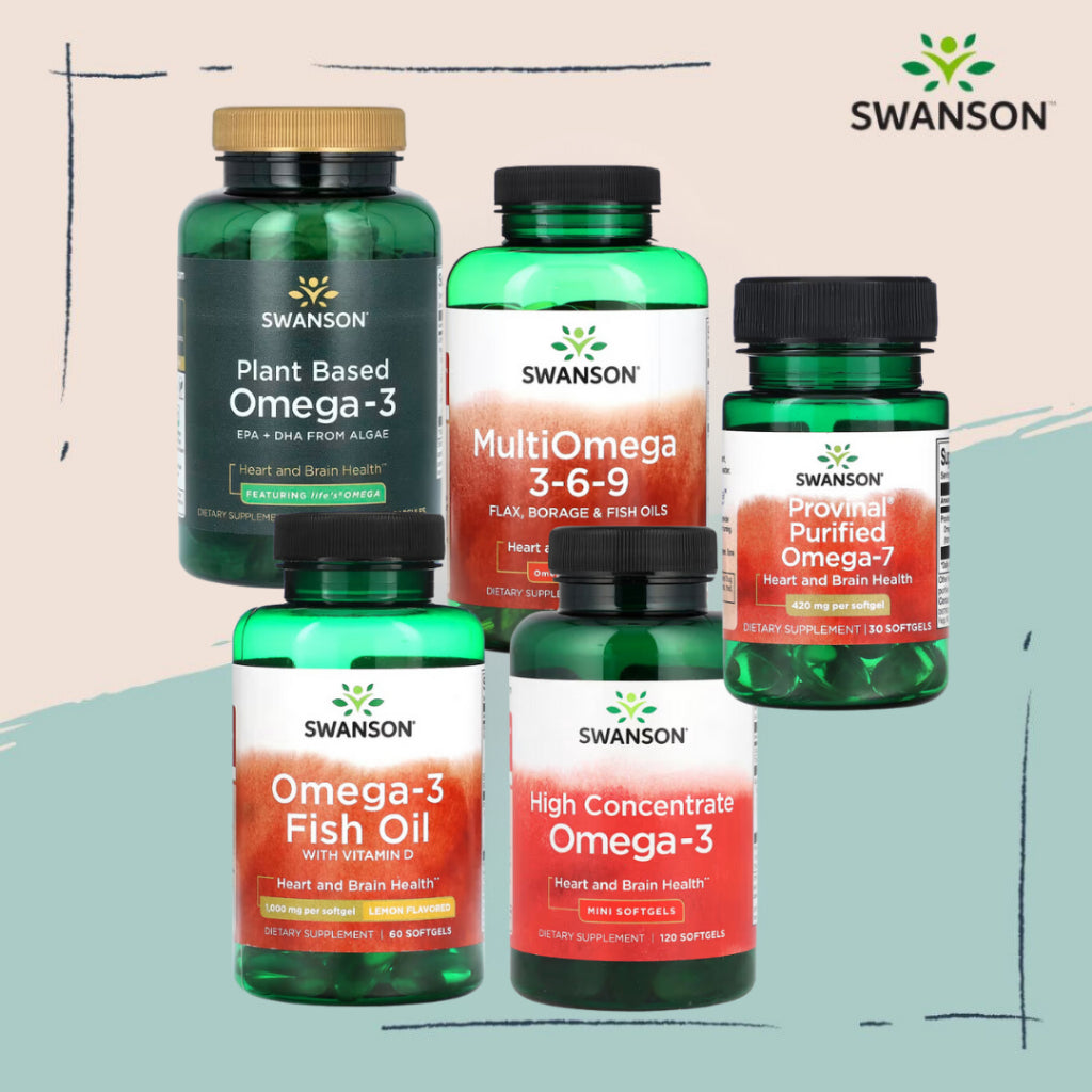 Swanson Ph | Swanson, Omega-3 Fish Oil Vitamin D, Lemon, Plant Based, High Concentrate, Omega-7