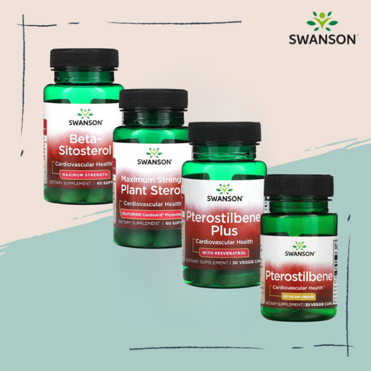 Swanson Ph | Swanson Pterostilbene 50mg, Beta-Sitosterol, Plant Sterols Max Strength, Resveratrol,