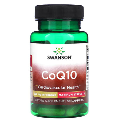 Swanson Ph | Swanson, CoQ10, 10mg, 30mg, 100mg, 120mg, 200mg, w/ Tocotrienols, Cardiovascular Health