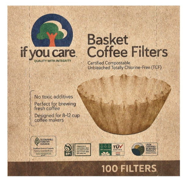 Grocer Farmer | If You Care, Coffee Filters, No. 2 No. 3, Basket Coffee Filters, Tea Filters, Tall,