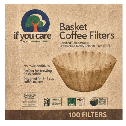 Grocer Farmer | If You Care, Coffee Filters, No. 2 No. 3, Basket Coffee Filters, Tea Filters, Tall,