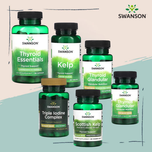 Swanson Ph | Swanson, Thyroid Essentials, Kelp, Scottish, Triple Iodine Complex, Glandular, Support