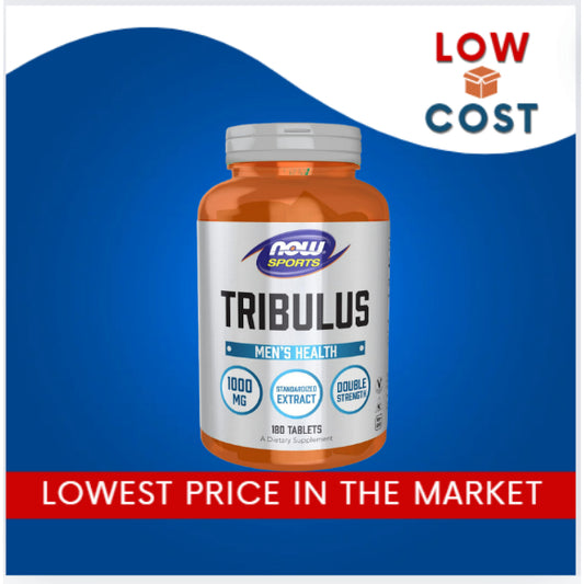 LowCost PH| NOW Foods Sports Nutrition, Tribulus Tribulus terrestris 1,000 mg, Double Strength, 180