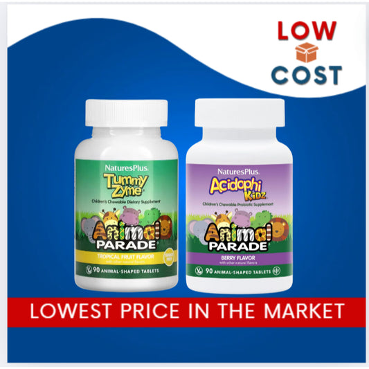 Low Cost PH | Source of Life, Animal Parade, Tummy Zyme with Active Enzymes, Probiotics, Acidophilus