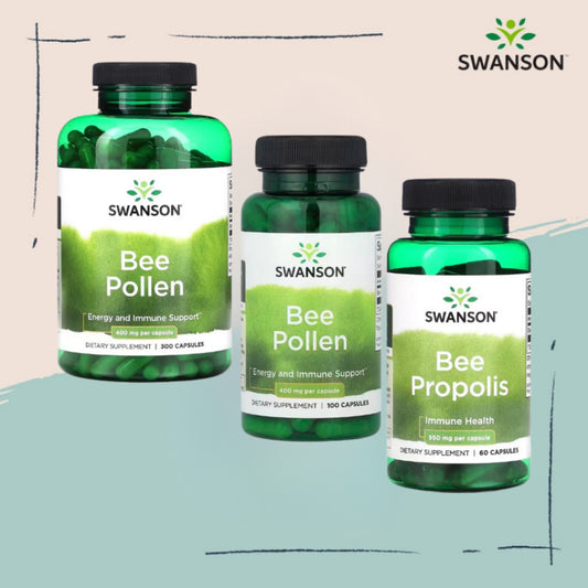 Swanson Ph | Swanson, Bee Propolis, Bee Pollen. Supports Immune Health and Energy, Capsules