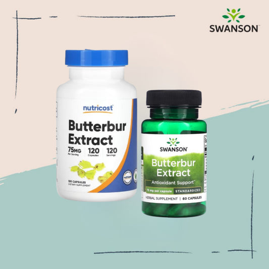 SwansonPh | Swanson, Nutricost, Butterbur Extract, Antioxidant Support 75 mg Per Capsule Standardize