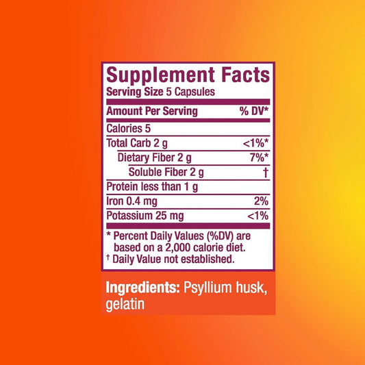 LowCostPh | Metamucil Daily Fiber Supplement, 160 Capsules, Digestive Health Support