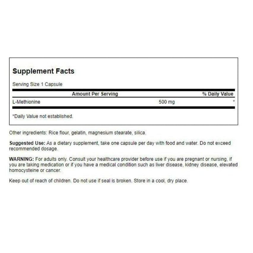 LowCost PH| Swanson, L-Methionine, 500 mg, 30 Capsules