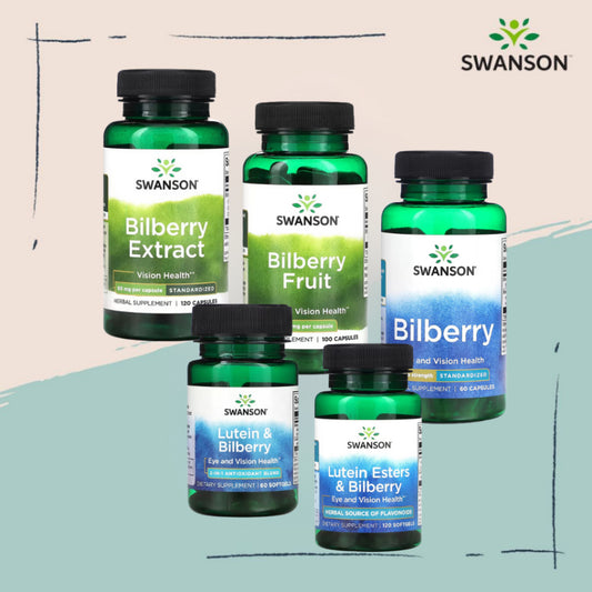 Swanson Ph | Swanson, Lutein Esters & Bilberry, Fruit 470mg, Extract, Eye and Vision Support