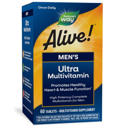 LowCost PH|ONHAND! Nature's Way Alive! Men & Women Multi, High Potency Formula, Promotes Health