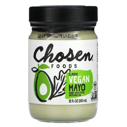Grocer Farmer | Chosen Foods, 100% Avocado Oil Based, Classic Mayo, Vegan, Garlic, Chipotle, Apple