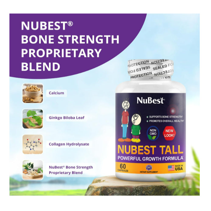 LowCost PH| NuBest Tall Support Bone Strength, Immunity Stronger Bone ,Calcium, Collagen Kid Ages 5+