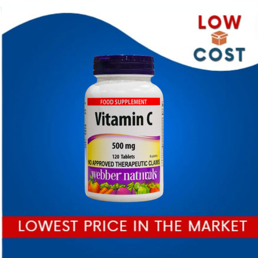 LowCostPh | Webber Naturals 500mg Vitamin C Food Supplement 120pcs