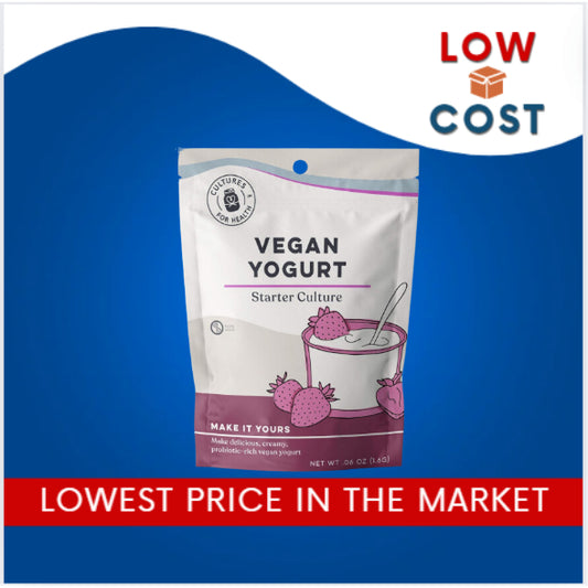 LowCost PH | Cultures for Health, Vegan Yogurt, 4 Packets, .06 oz (1.6 g) Homemade Greek Yogurt.