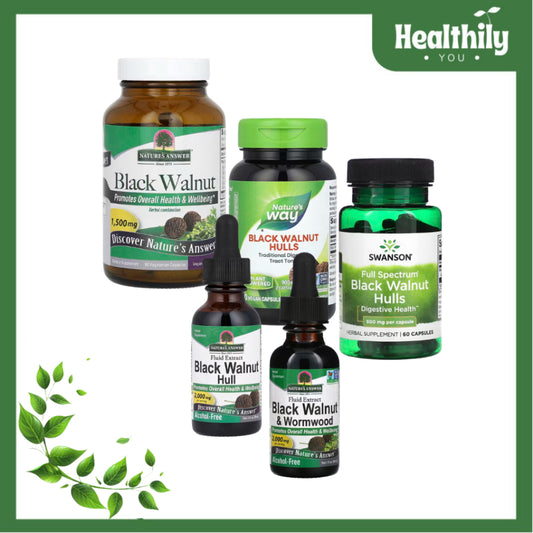 HealthilyYou | Nature's Answer, Black Walnut 1,500mg, Fluid Extract, Wormwood, Nature's Way, Swanson