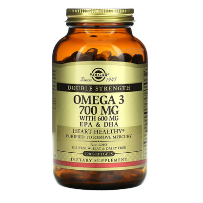 LowCostPh | Solgar, Omega 3 Fish Oil Concentrate, | Omega-3, EPA & DHA, Double Strength, 700 mg,
