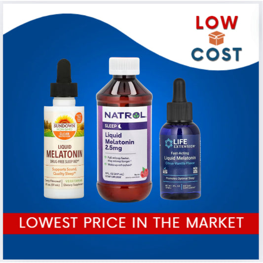 Lowcostph | Sundown Naturals, Liquid Melatonin, Cherry, Life Extension & Natrool