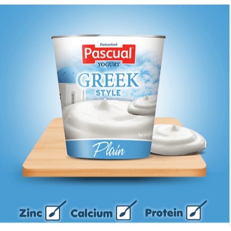 LowCostPh | Pascual Yogurt Greek Style Plain 4pcs, Supports digestive health