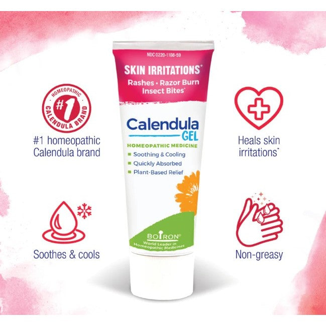 LowCostPh | Boiron, Calendula Gel, 2.6 oz (75 g), Skin Irritations* Rashes  Razor Burn Insect Bites