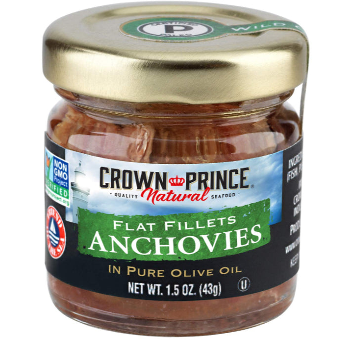 GrocerFarmer | Crown Prince Natural, Anchovy Paste, Kipper Snacks, Flat Anchovies In Pure Olive,