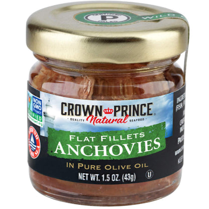 GrocerFarmer | Crown Prince Natural, Anchovy Paste, Kipper Snacks, Flat Anchovies In Pure Olive,