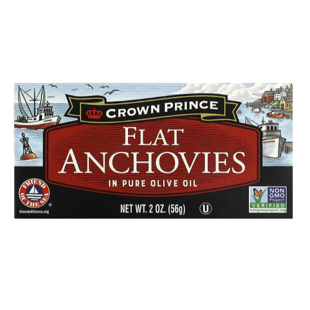 GrocerFarmer | Crown Prince Natural, Anchovy Paste, Kipper Snacks, Flat Anchovies In Pure Olive,