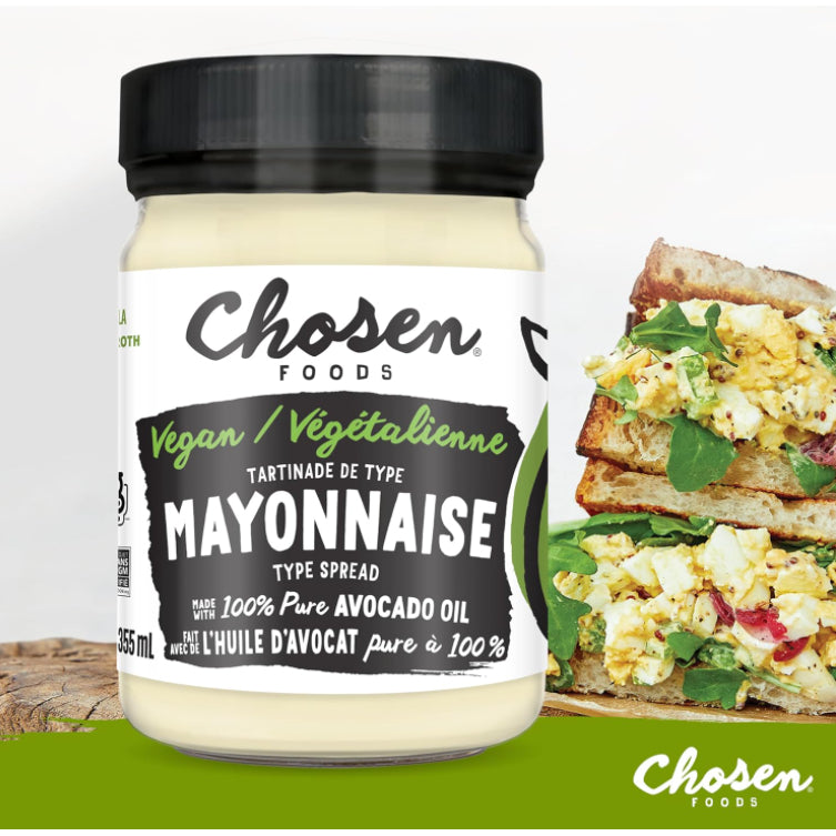 Grocer Farmer | Chosen Foods, 100% Avocado Oil Based, Classic Mayo, Vegan, Garlic, Chipotle, Apple