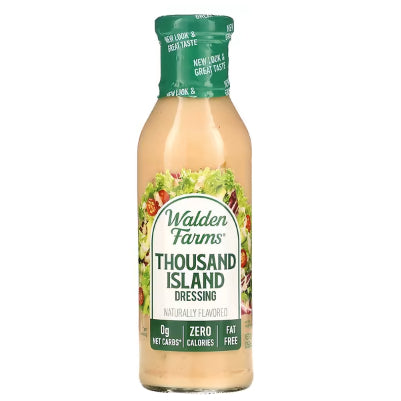 GrocerFarmer| Walden Farms Asian, Bleu Cheese, Caesar Honey, Italian, Onion Thousand Island Dressing
