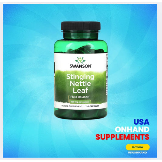 USAOnhand| Swanson, Stinging Nettle Leaf, 400 mg , 120 Capsules