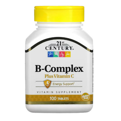 LowCostPh | 21st Century, B-100 B-50 Complex, Prolonged Release, B-12 1,000 mcg Tablets
