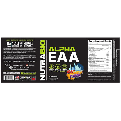 LowCost PH| NutraBio, Alpha EAA, New York Punch, 0.97 lb (438 g)