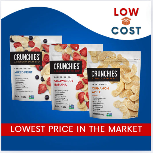 Lowcost PH| Freeze Dried Cinnamon Apple Strawberry Banana, Mixed Fruit 28g