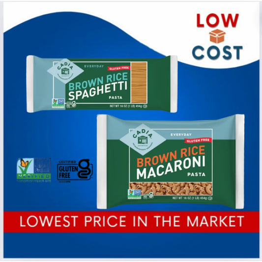 LowCostPh | Cadia Brown Rice Macaroni Pasta 454g, Gluten Free, Cadia Brown Rice Spaghetti 454g