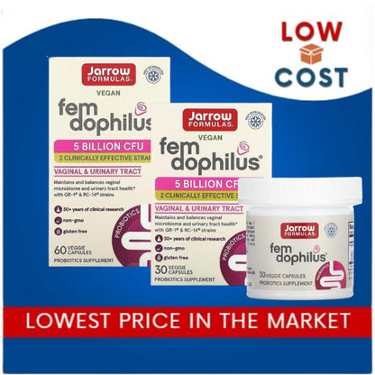 Low Cost PH | Women's Fem Dophilus, 30 Veggie Caps Vaginal/Urinary Tract Health For Women
