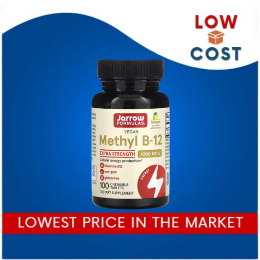 LowCostPh | Methyl B-12, Extra Strength, Lemon, 1,000 mcg, 100 Chewable Cellular Energy Production